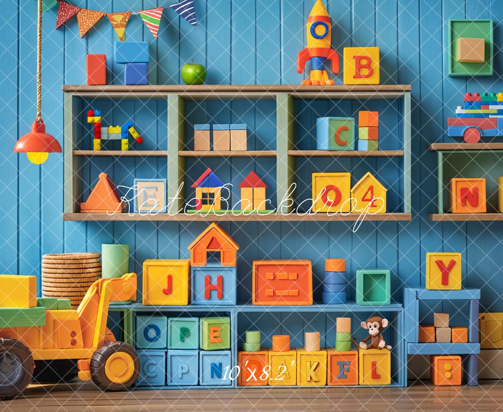 Kate Kinderzimmer Spielzeug Regal Bunt Hintergrund Entworfen von Emetselch