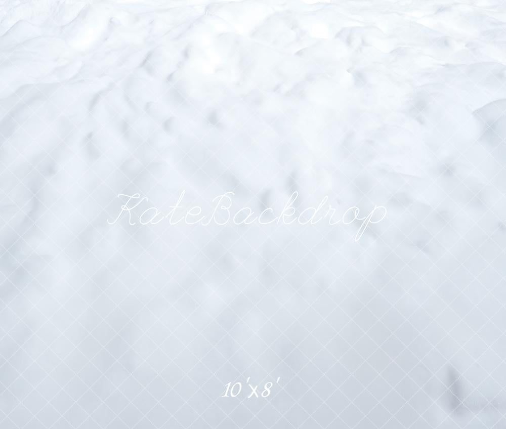 Kate Winter Schnee Textur Weiß Fleece Hintergrund Entworfen von Kate Image