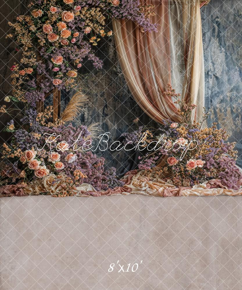 Kate Hochzeit Blumenbogen Vintage Hintergrund Entworfen von Emetselch - Kate Backdrop.de