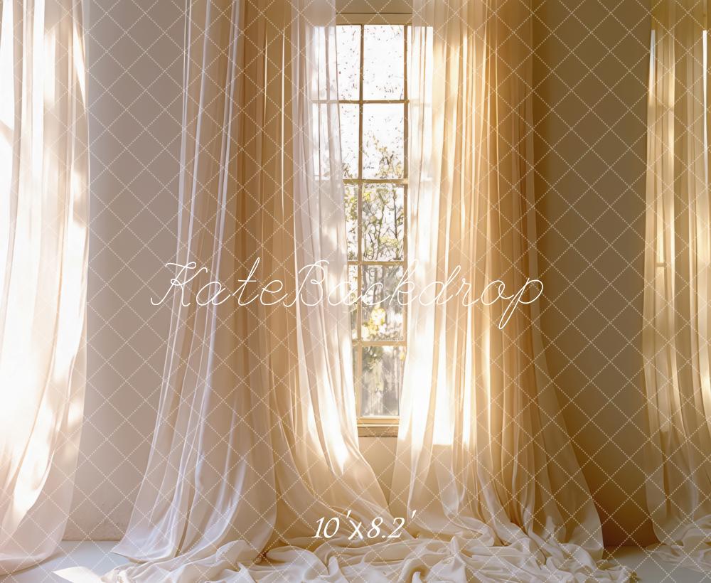 Kate Fenster Vorhang Licht Warm Hintergrund Entworfen von Mini MakeBelieve - Kate Backdrop.de