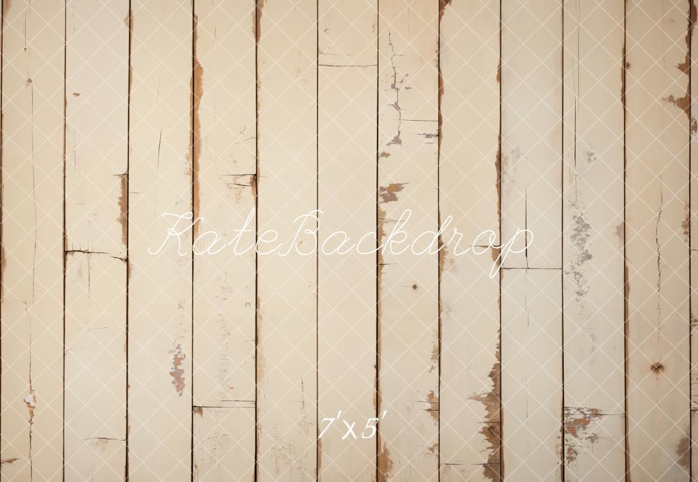 Kate Holz Planken Beige Vintage Hintergrund Entworfen von Kate Image