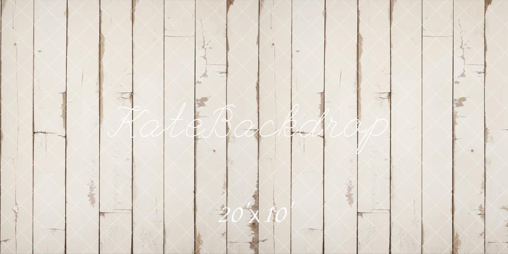 Kate Holz Bretter Weiß Vintage Hintergrund Entworfen von Emetselch
