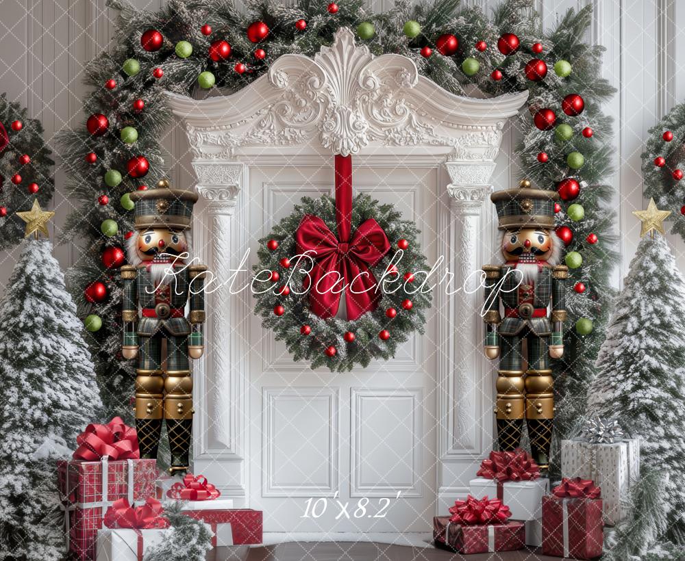 Kate Weihnachten Nussknacker Geschenke Klassisch Hintergrund Entworfen von Mini MakeBelieve - Kate Backdrop.de