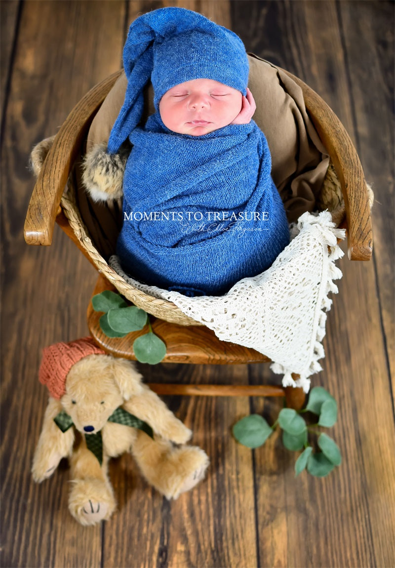 Kate Dunkelbrauner Boden-Holz-Vinyl-Fotografie-Hintergrund - Kate Backdrop.de