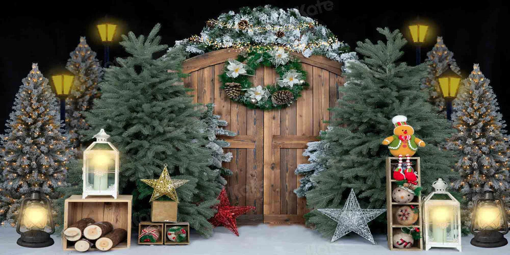 Kate Weihnachten Hintergrund Scheunentor von Emetselch - Kate Backdrop.de