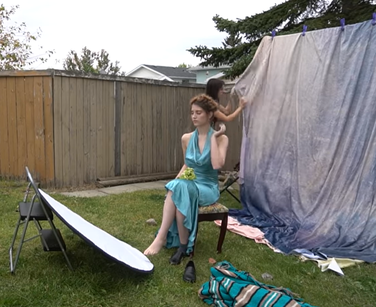 Kate Texture dunkel gelb und blau Fotografie Hintergrund - Kate Backdrop.de