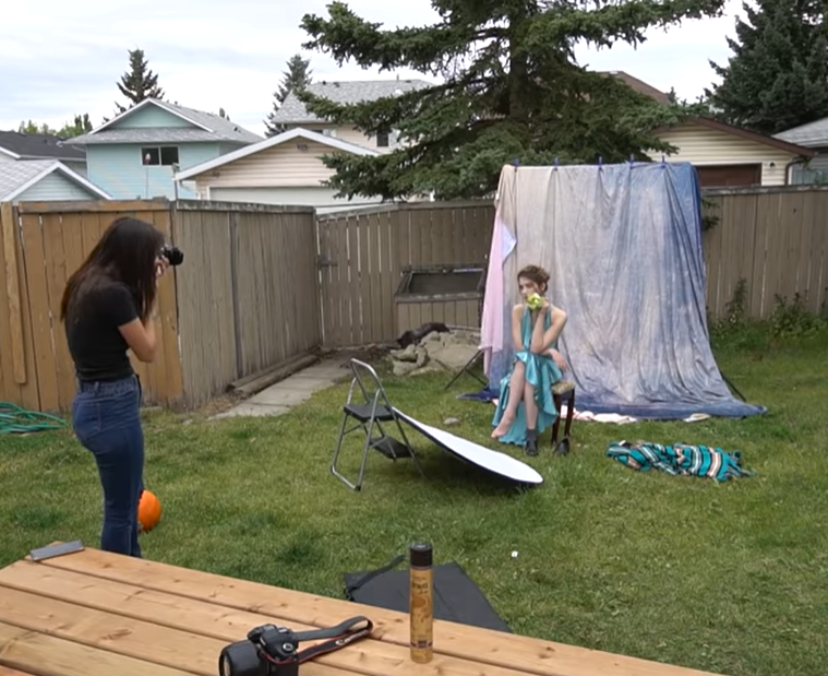 Kate Texture dunkel gelb und blau Fotografie Hintergrund - Kate Backdrop.de