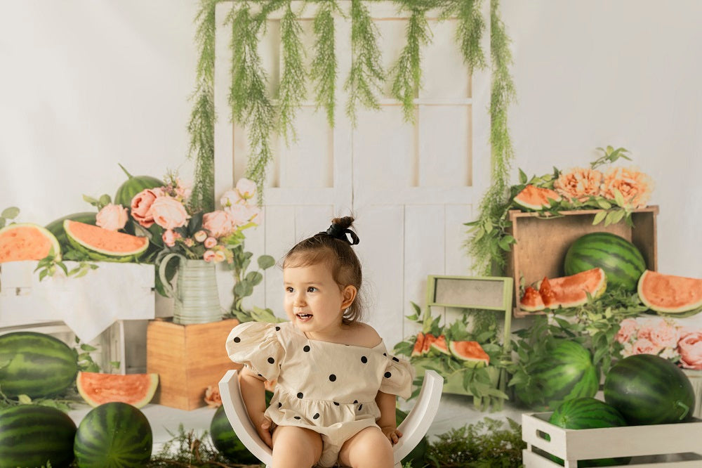 Kate Sommer Wassermelonen Zeit Hintergrund Entworfen von Jia Chan Photography - Kate Backdrop.de