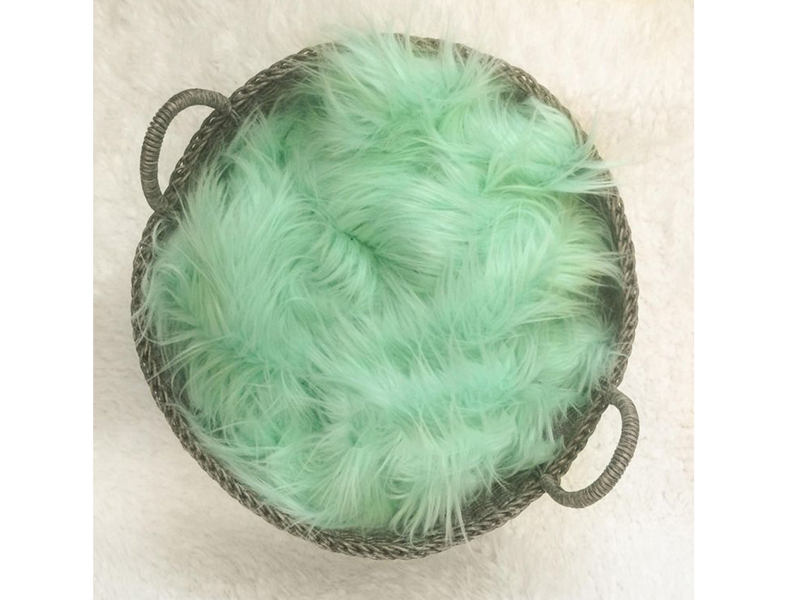 Kate Lange Plüsch-Kunstfell-Decke für Neugeborenen-Fotografie - Kate Backdrop.de