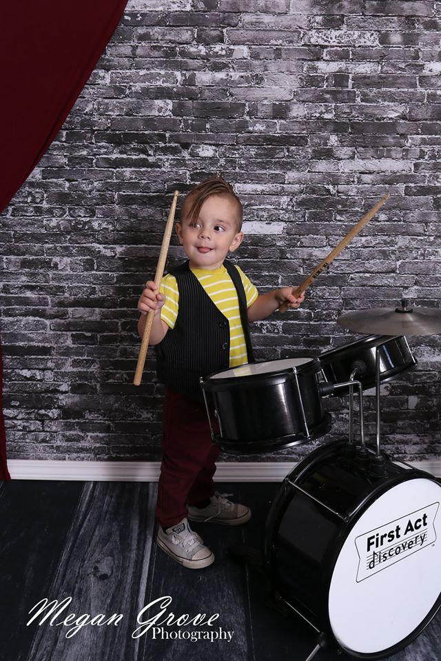 Kate Backsteinmauer Hintergrund Grau Schwarz - Kate Backdrop.de