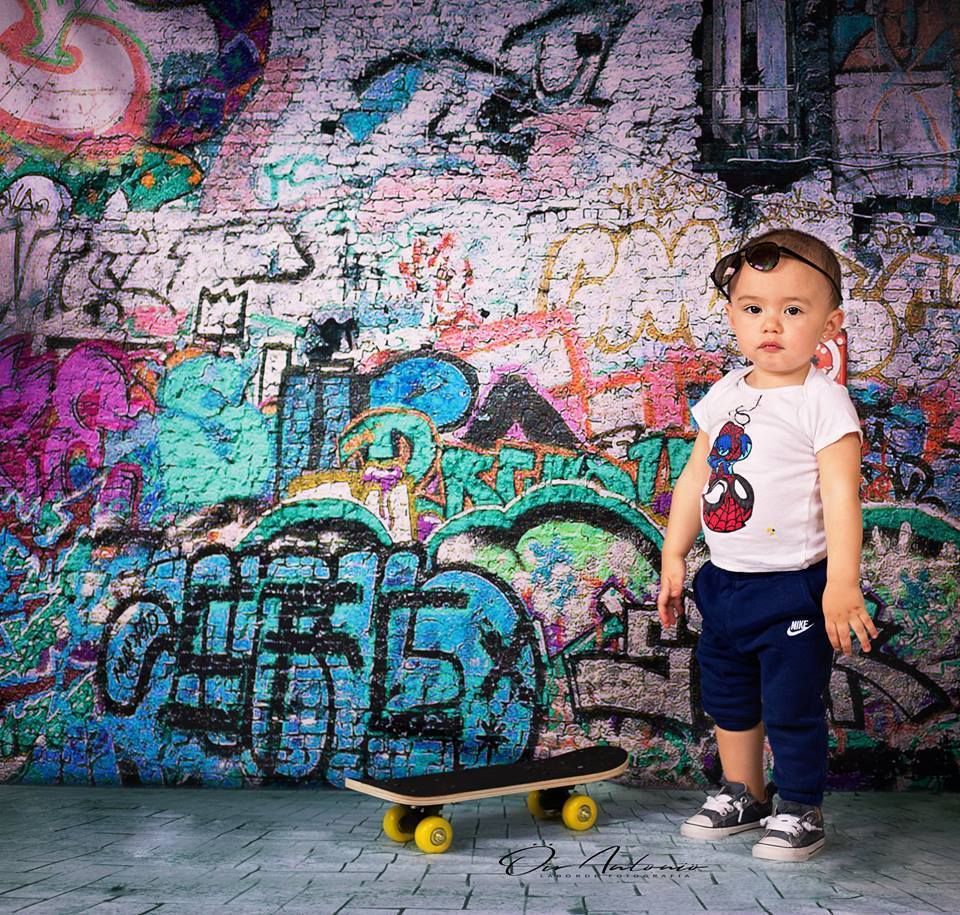 Kate Gebrochene Wände für Kinder Graffiti Fotografie Hintergründe - Kate Backdrop.de