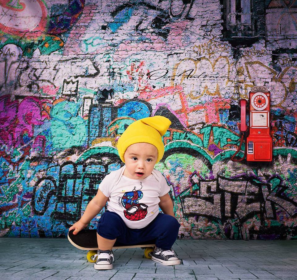 Kate Gebrochene Wände für Kinder Graffiti Fotografie Hintergründe - Kate Backdrop.de