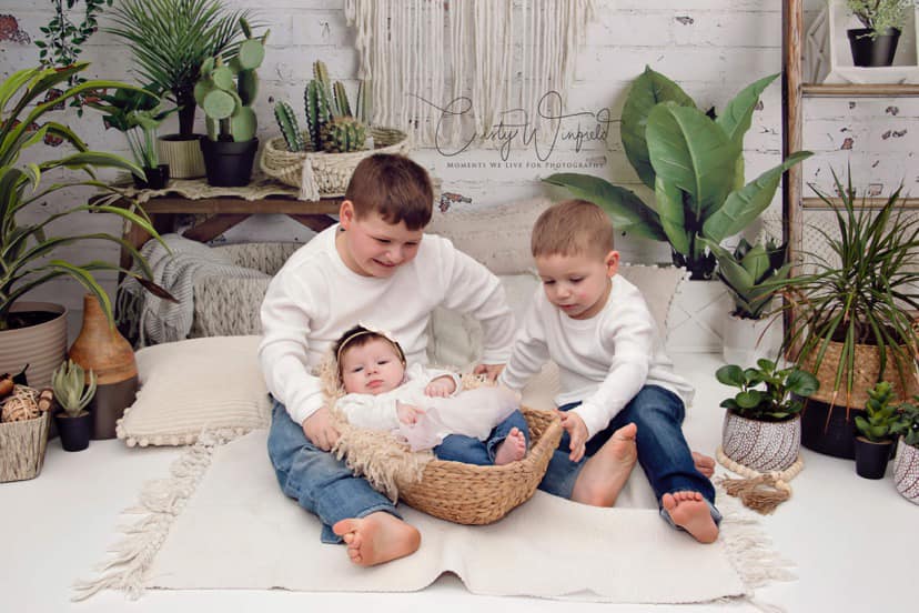 Kate Frühling Boho Macrame Zimmer Hintergrund Entworfen von Mandy Ringe Photography - Kate Backdrop.de
