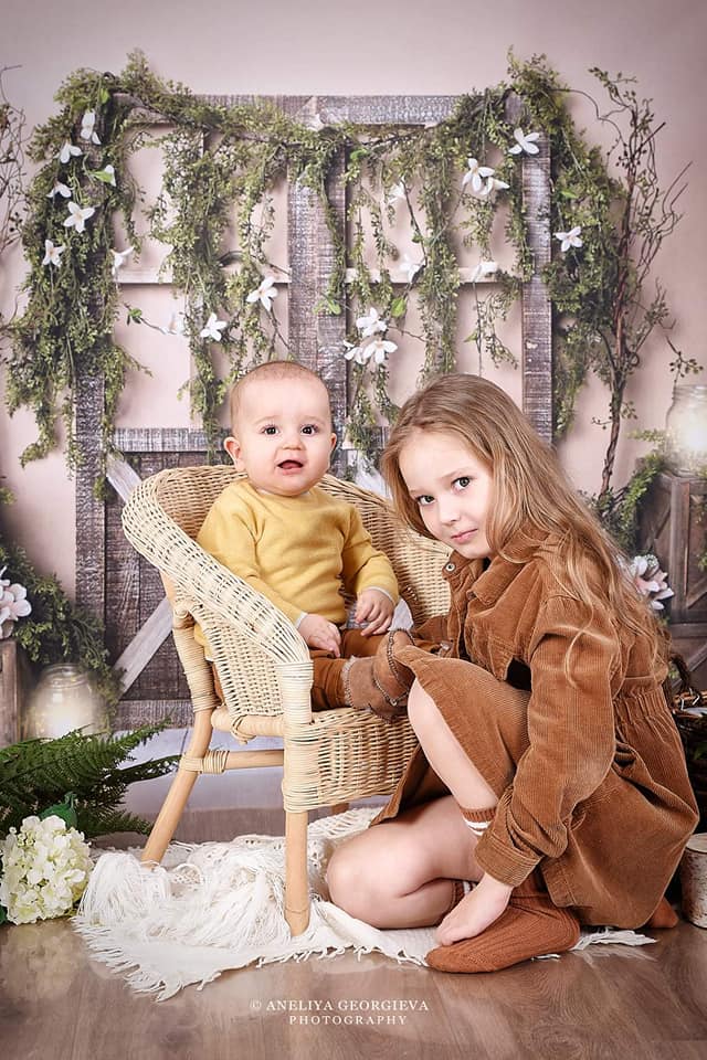 Kate Frühling Tür Manor Hintergrund Entworfen von Megan Leigh Photography - Kate Backdrop.de