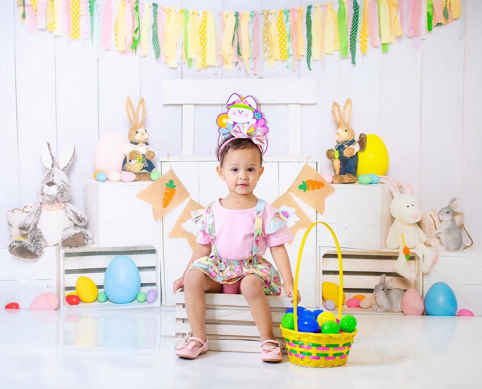 Kate Weiß Ostern Hase Ei Stand Hintergrund von Emetselch - Kate Backdrop.de