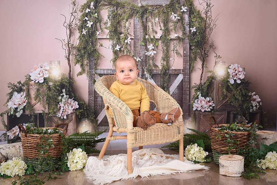 Kate Frühling Tür Manor Hintergrund Entworfen von Megan Leigh Photography - Kate Backdrop.de