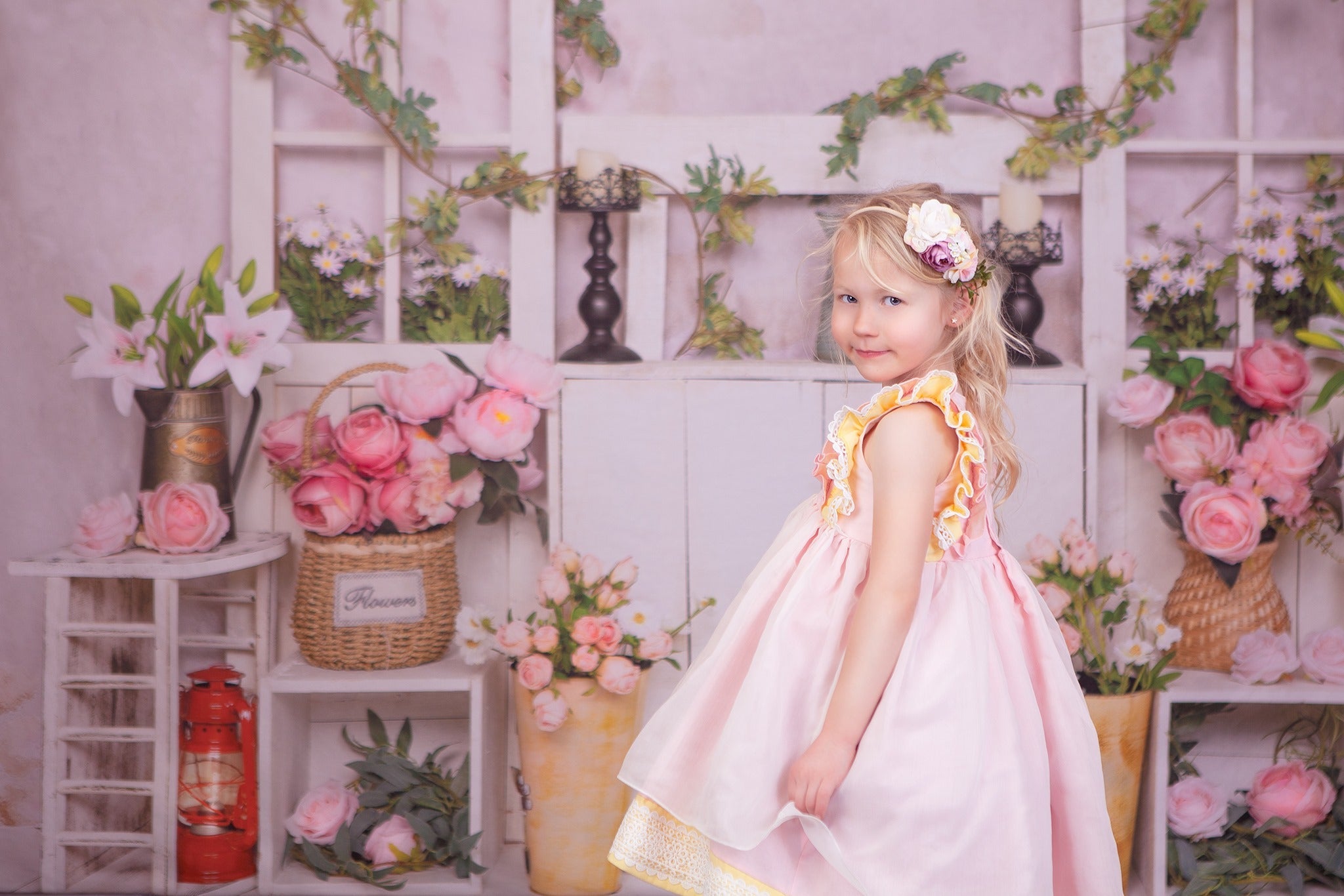 Kate Frühling Rosa Blumen Hintergrund von Emetselch - Kate Backdrop.de