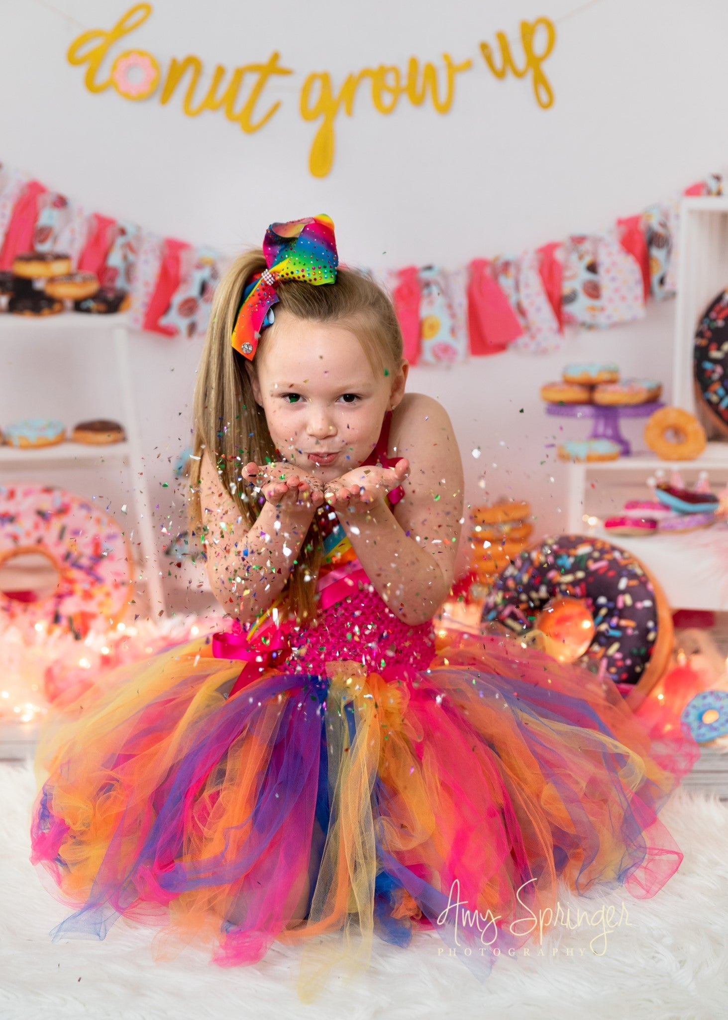 Kate Pink Donut Banner Kinder Hintergrund - Kate Backdrop.de
