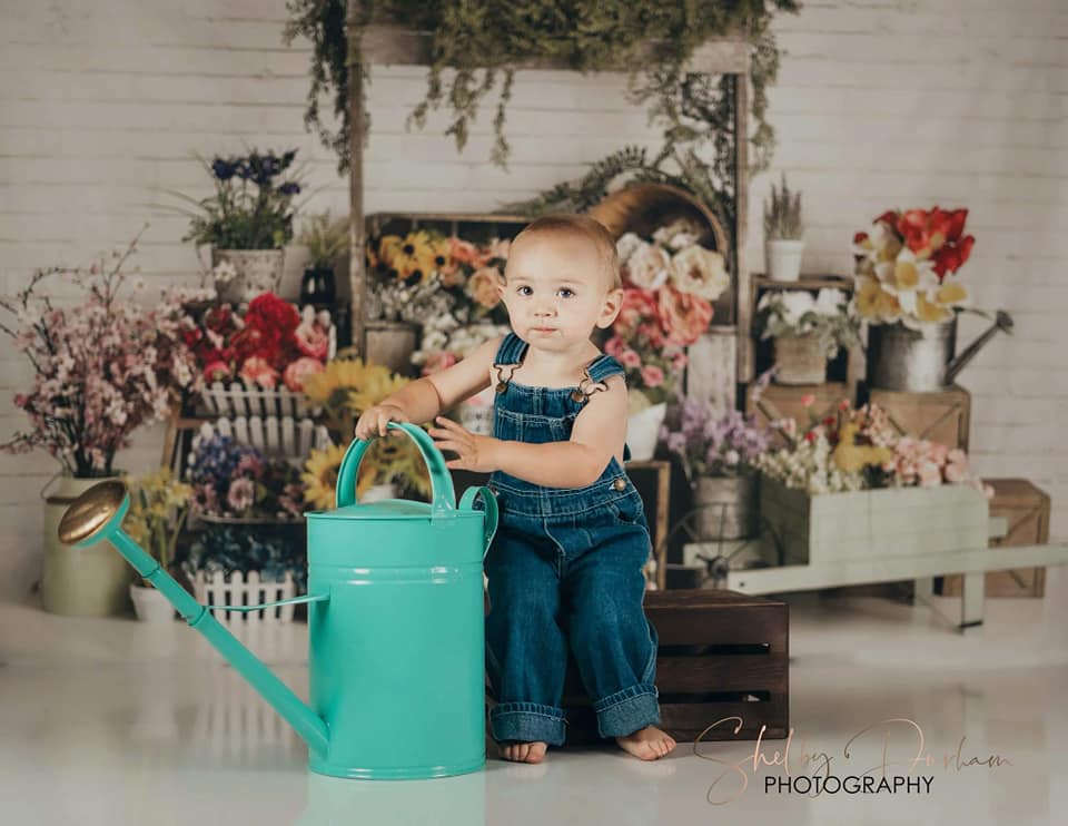 Kate Frühling Blumen Ständer Hintergrund entworfen von Mandy Photography - Kate Backdrop.de