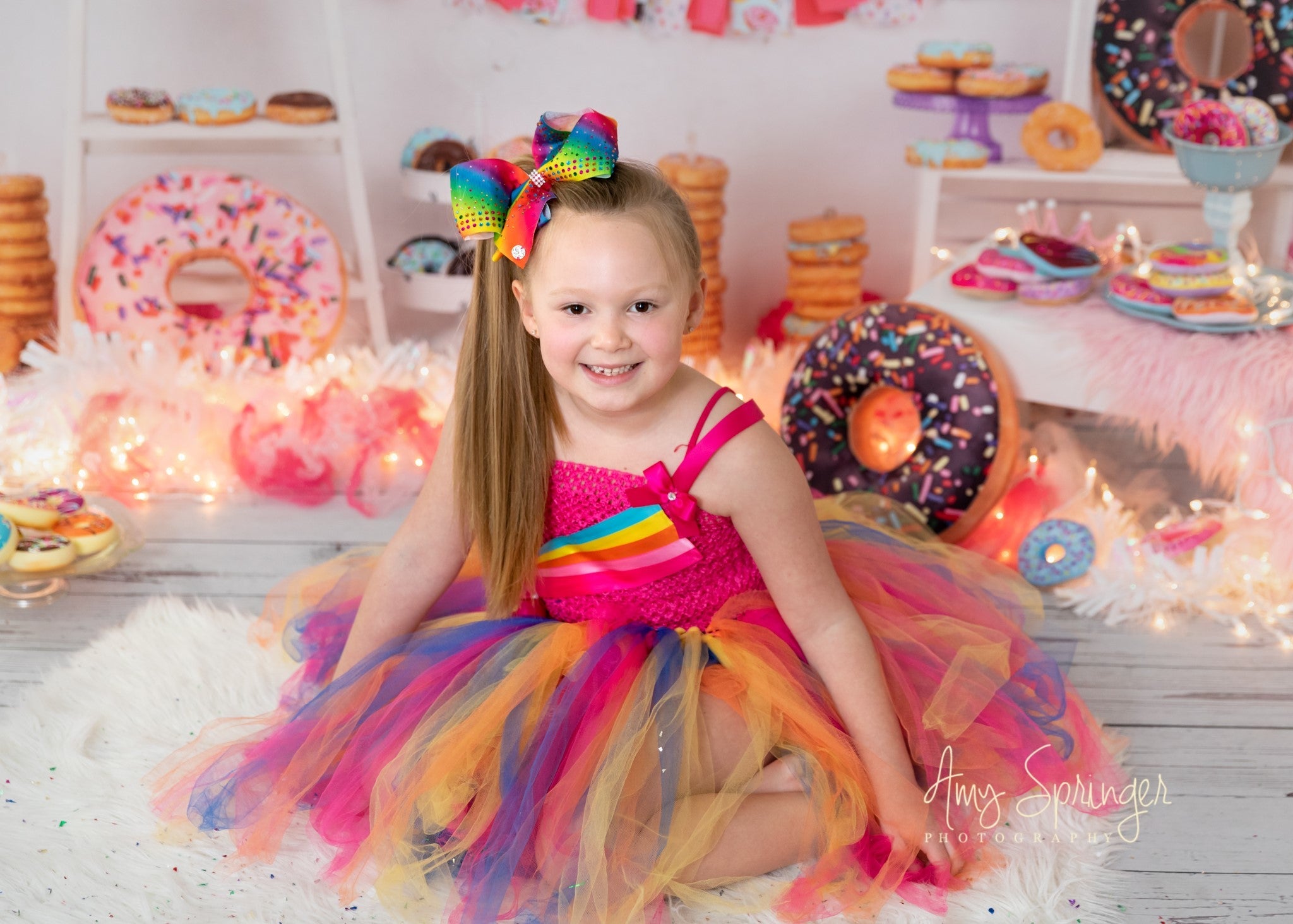 Kate Pink Donut Banner Kinder Hintergrund - Kate Backdrop.de