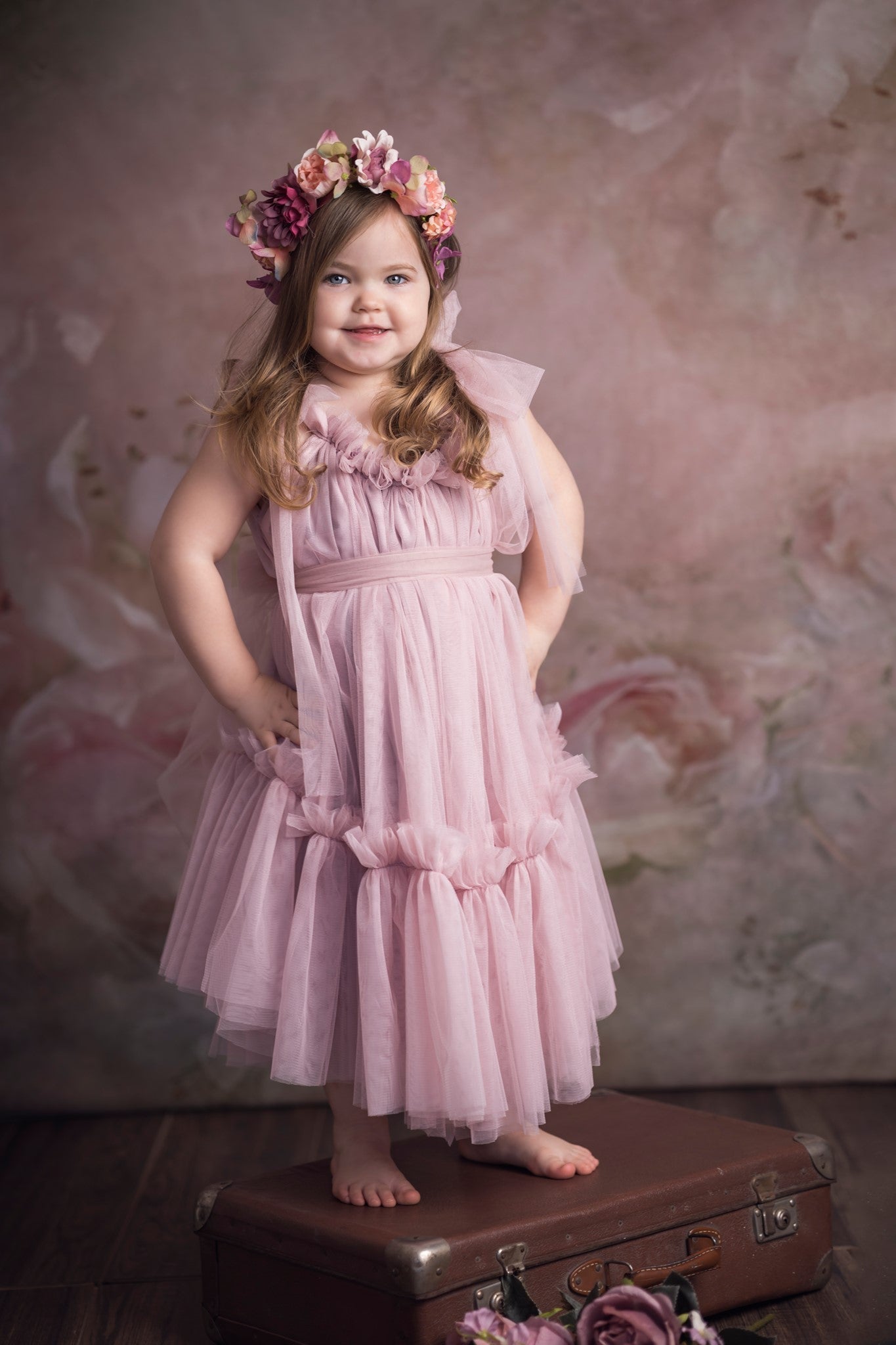 Kate Fine Art verschwommene Blumen rosa Hintergrund von GQ - Kate Backdrop.de