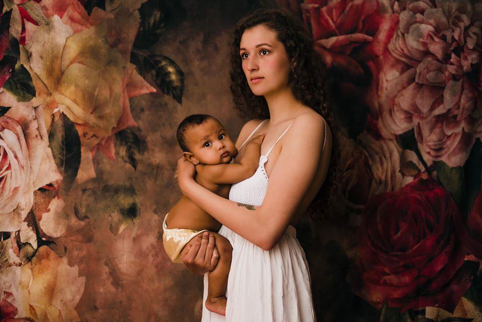 Kate Muttertag Retro abstrakte Blumen Hintergrund entworfen von Jerry_Sina - Kate Backdrop.de