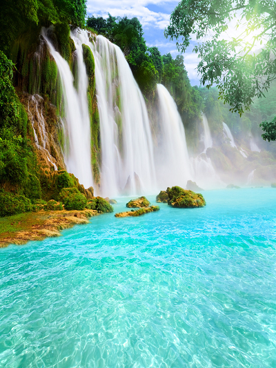 Katebackdrop:Kate Natural Scenery Waterfall Photography Backdrop
