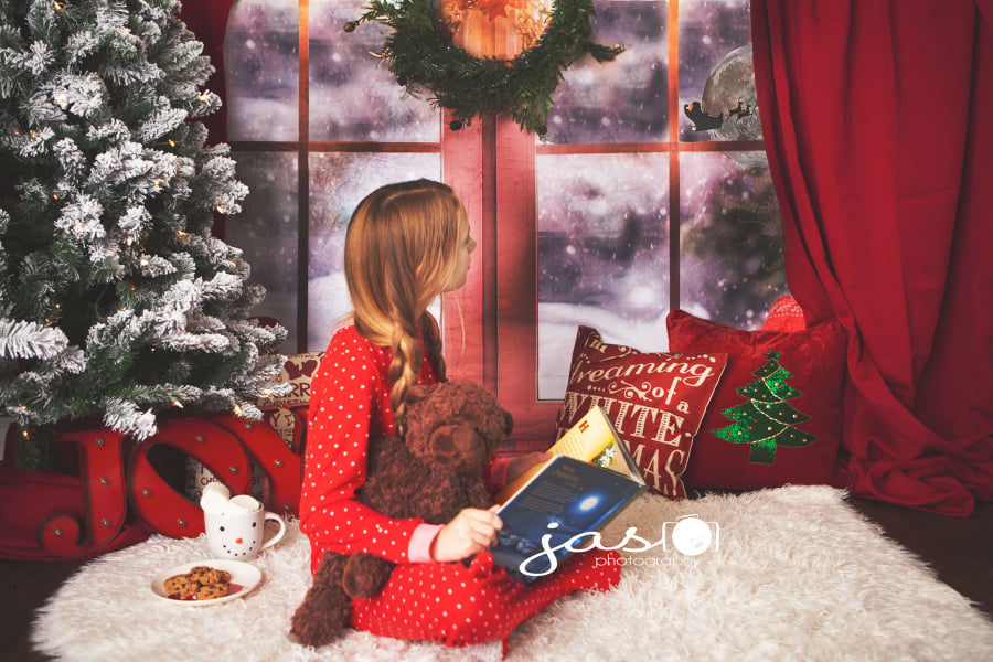 Kate Weihnachtsschnee Weihnachten außerhalb der Fenster-Hintergründe für Fotografie - Kate Backdrop.de