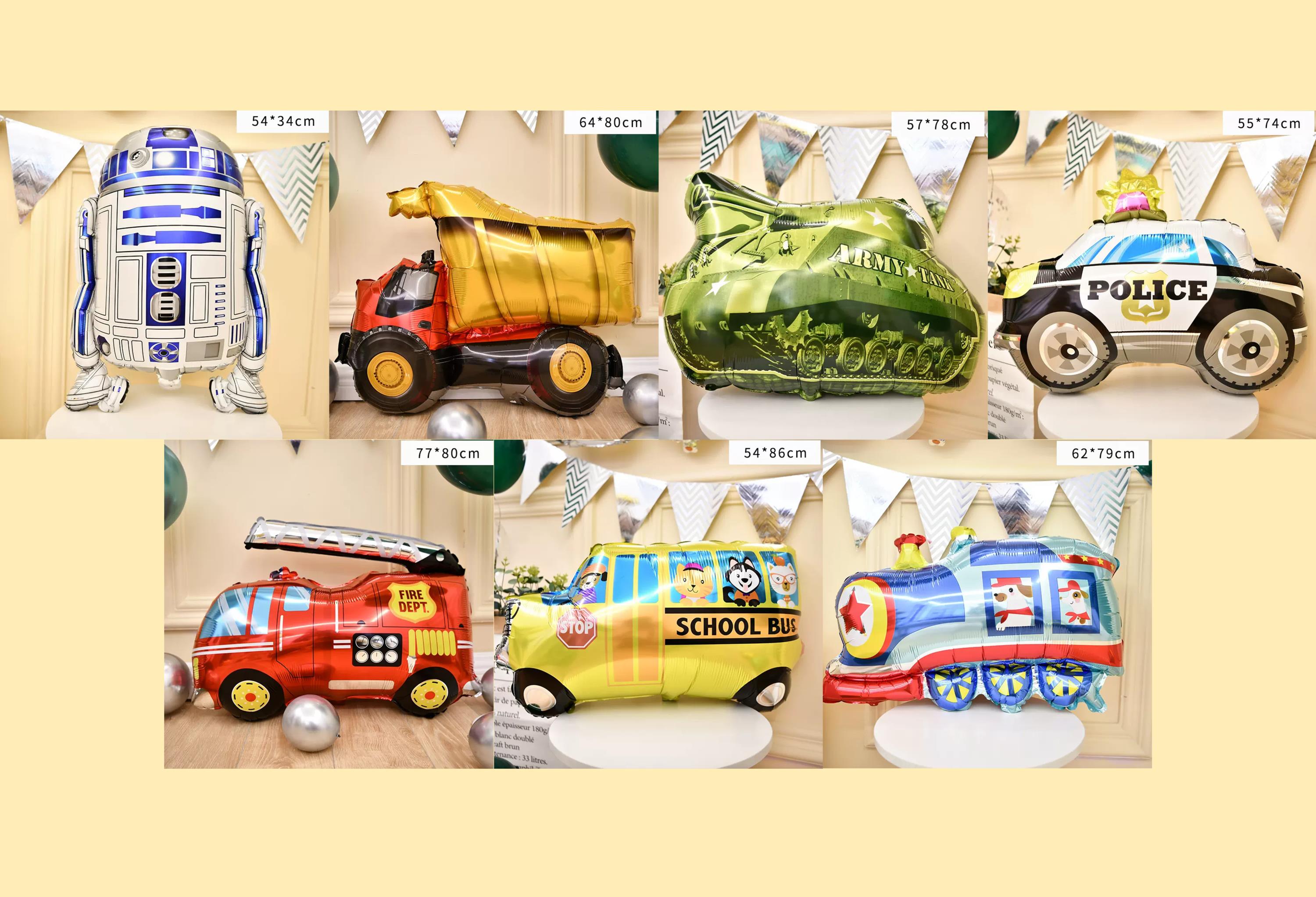 Kate Autos Truck aufblasbare Requisiten Set 14pcs - Kate Backdrop.de