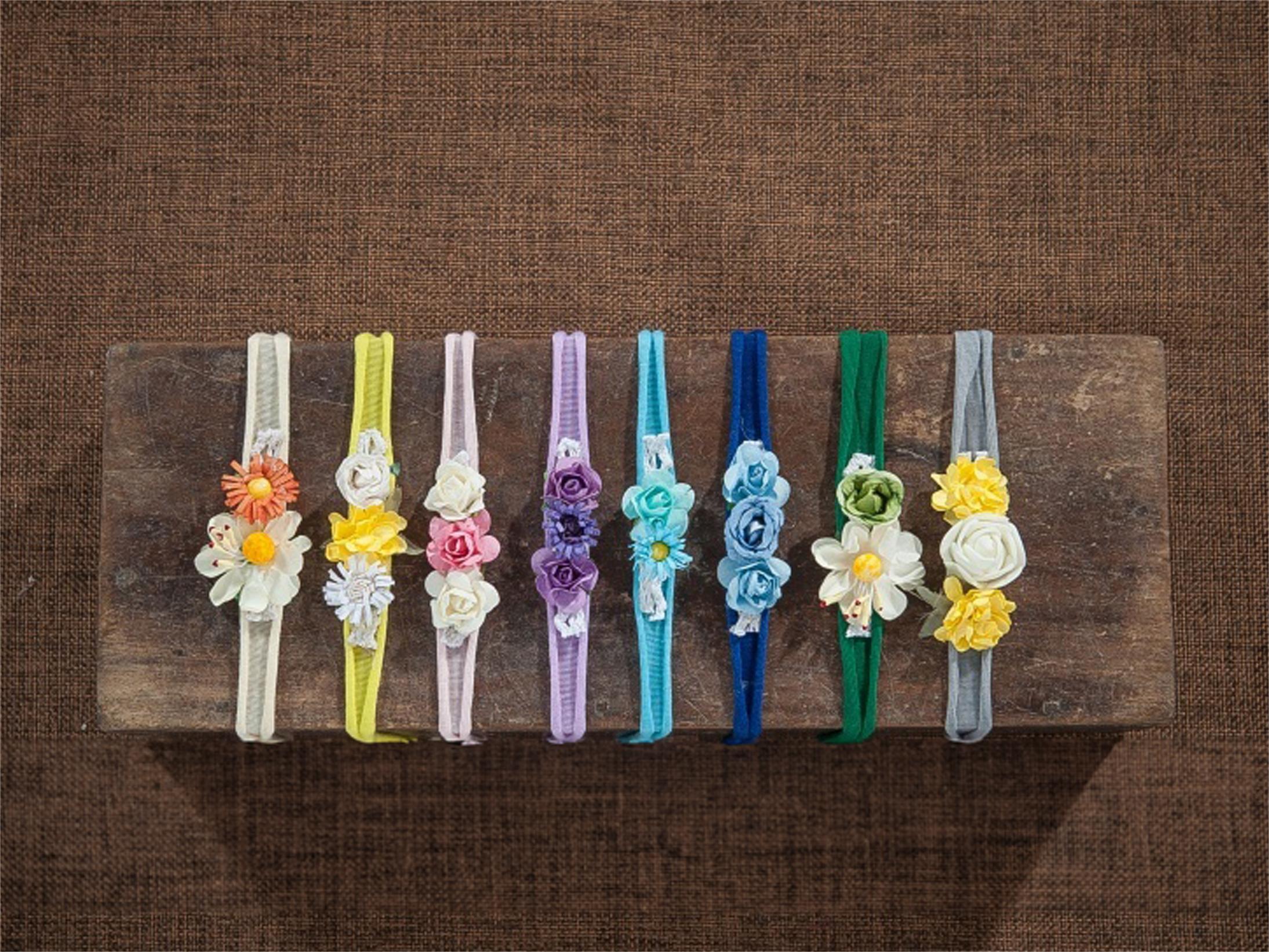 Kate Floral Tieback Stirnband für Neugeborene Fotografie Set - Kate Backdrop.de