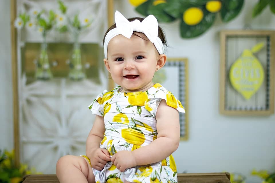 Kate Zitronen Sommer Hintergrund für die Fotografie gelb grüne Blätter - Kate Backdrop.de