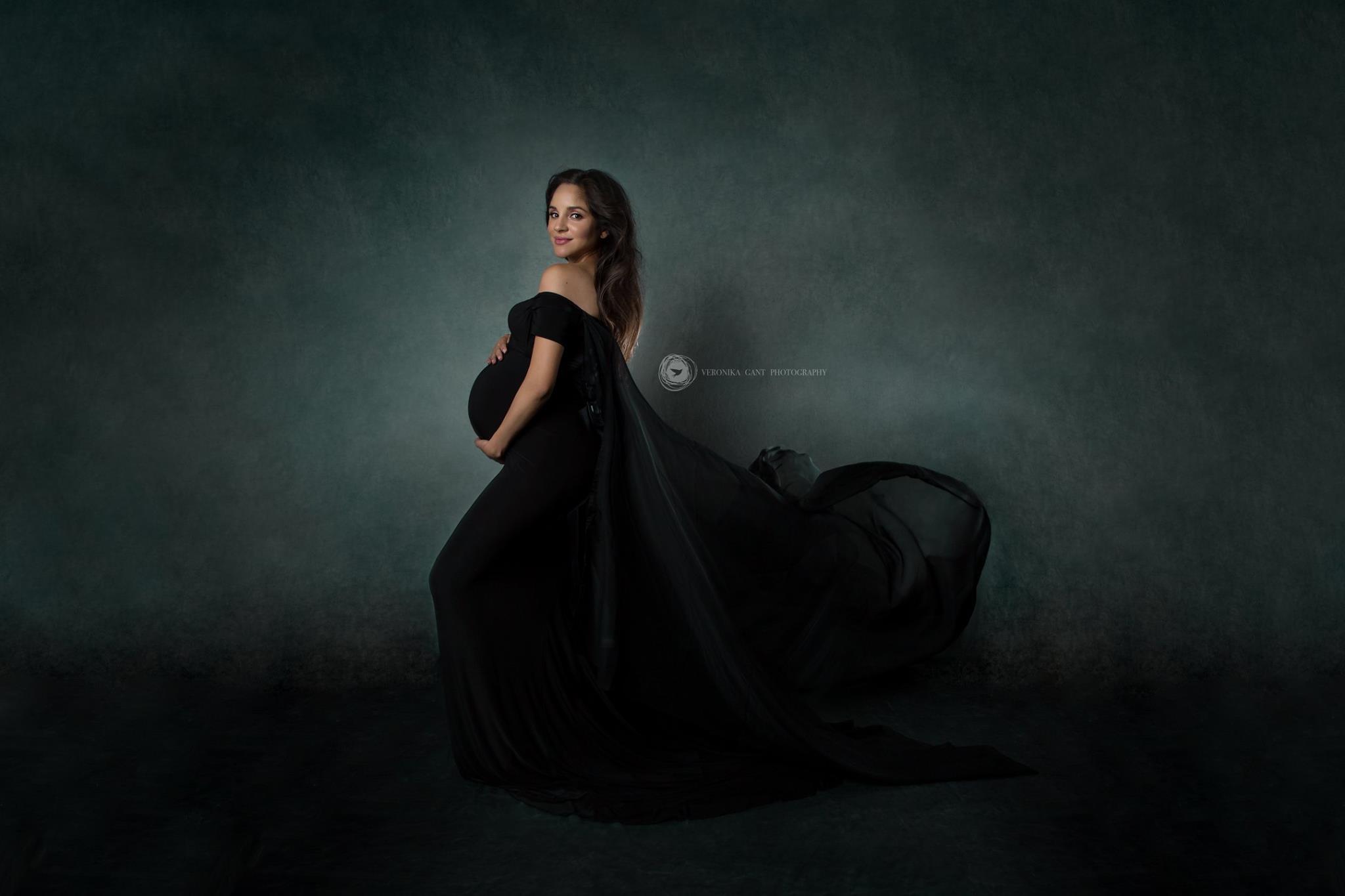 Kate Kalter Farbschwarz Sänfte grüner mittlerer grauer Texture Unscharf Hintergrund - Katebackdrop.de