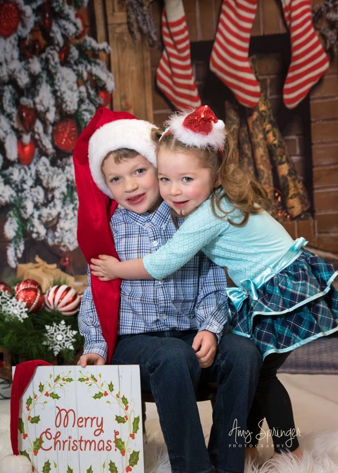 Katebackdrop:Kate Christmas Stocking Backdrop Photo Background Studio Props