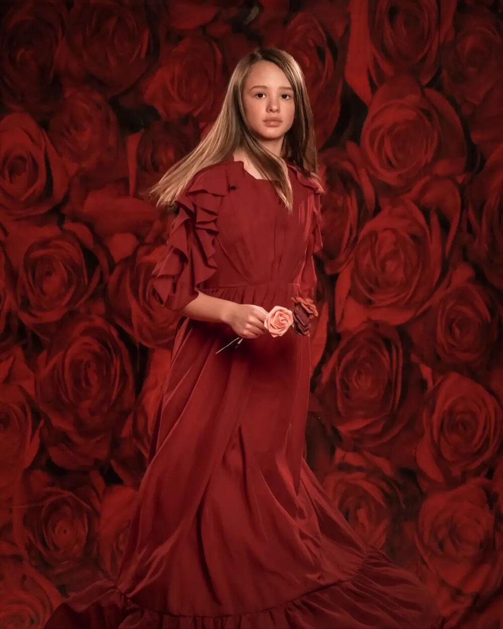 Kate Red Roses Valentinstag Blumen Fotografie Hintergrund - Kate Backdrop.de