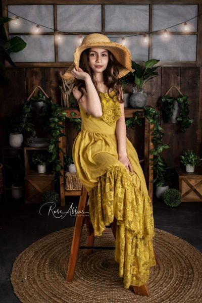 Kate Gewächshaus Boho Frühling Sommer Hintergrund von Rose Abbas - Kate Backdrop.de