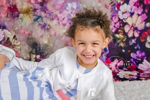 Kate Fantasie lila Blumen Valentinstag Hintergrund für Fotografie - Kate Backdrop.de