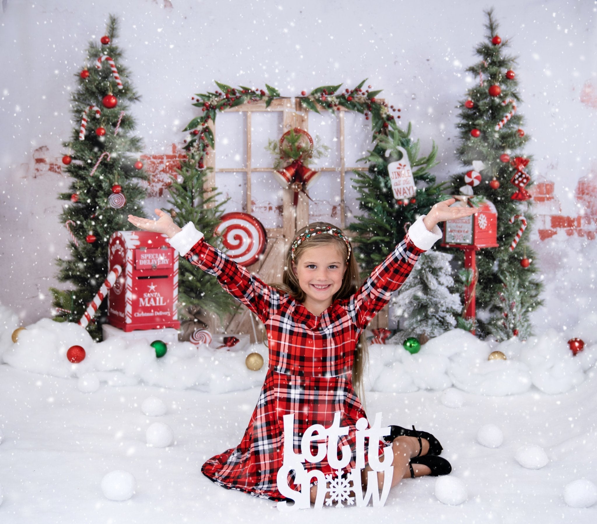 Kate Weihnachten Hintergrund Briefkasten Schnee von Emetselch - Kate Backdrop.de