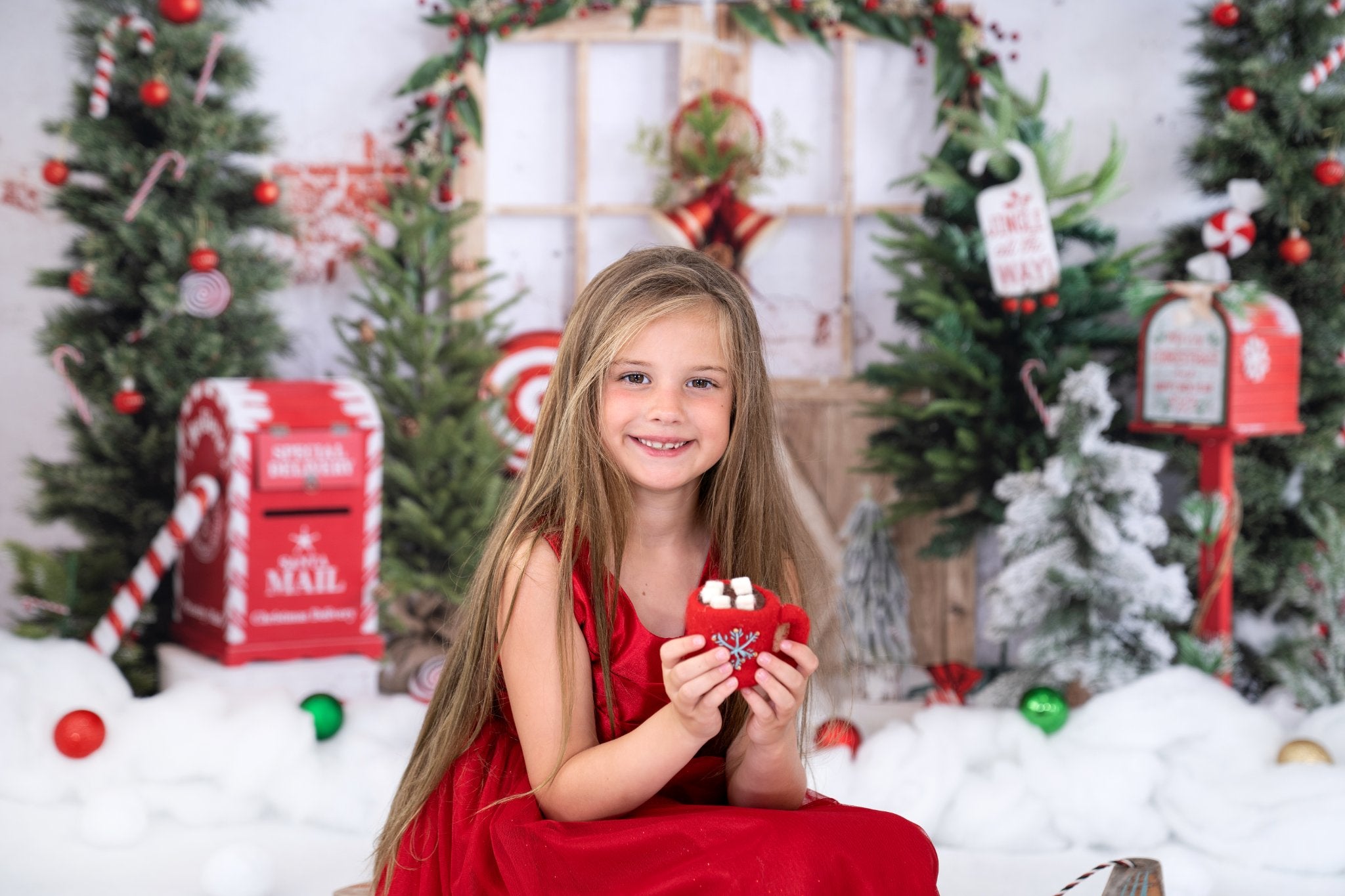 Kate Weihnachten Hintergrund Briefkasten Schnee von Emetselch - Kate Backdrop.de