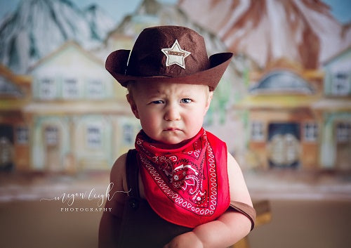 Kate Hintergrund der westlichen Stadt entworfen von Megan Leigh Photography