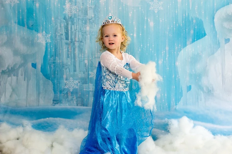 Kate Winter-Eis gefrorenes Schnee-Schloss / Weihnachtshintergrund entworfen von Jerry_Sina - Kate Backdrop.de