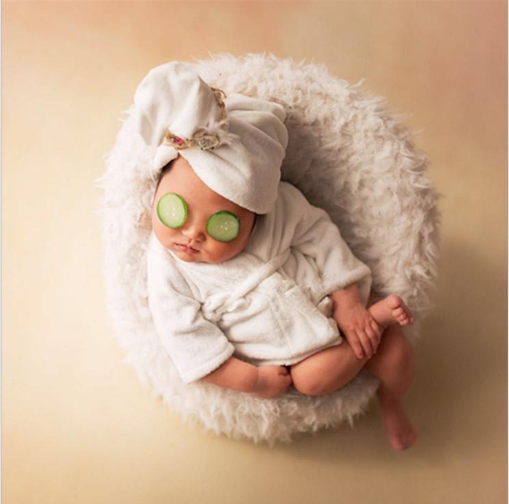 Studio Requisiten Baby Outfit Bademantel Neugeborene Foto Requisiten