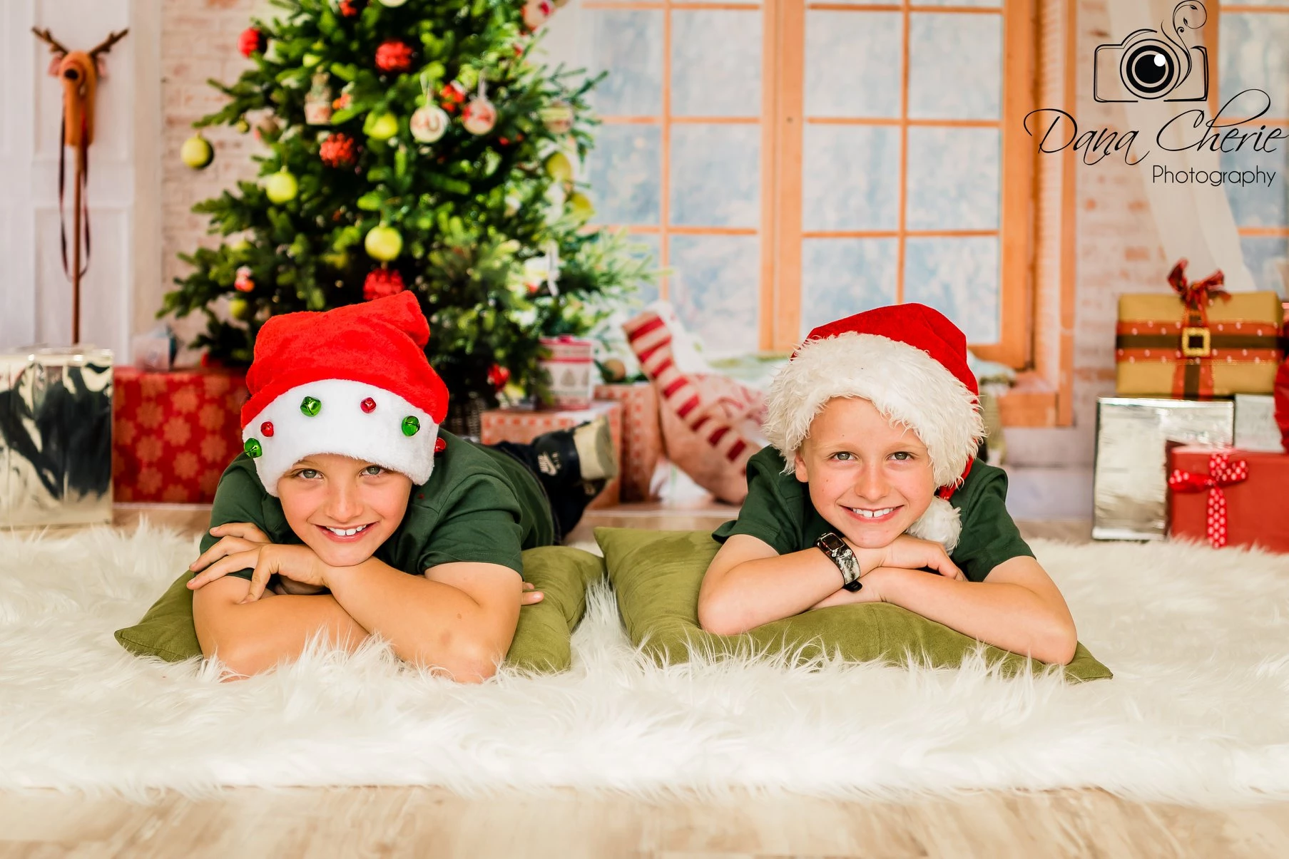 Kate Weihnachtsgeschenke Raumdekoration Fensteransicht Hintergrund - Kate Backdrop.de