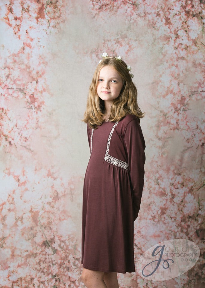 Kate Rosa Floral Pattern Hintergrund Entworfen von Jerry_sina - Kate Backdrop.de