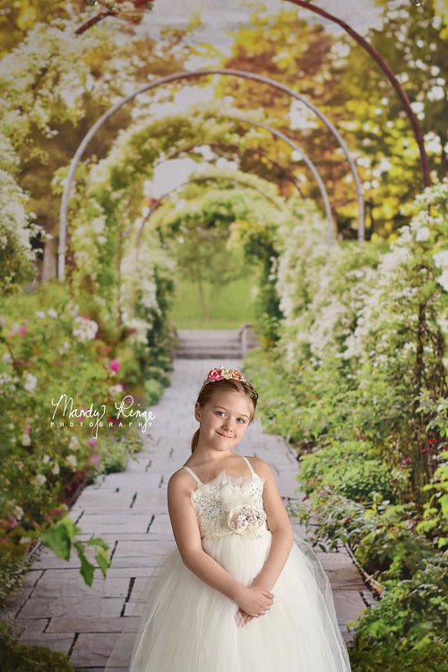 Kate Frühling Geheimer Gartenweg Hintergrund Entworfen von Mandy Ringe Photography - Kate Backdrop.de
