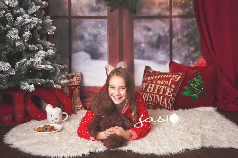 Kate Weihnachtsschnee Weihnachten außerhalb der Fenster-Hintergründe für Fotografie - Kate Backdrop.de