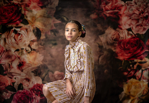 Kate Muttertag Retro abstrakte Blumen Hintergrund entworfen von Jerry_Sina - Kate Backdrop.de