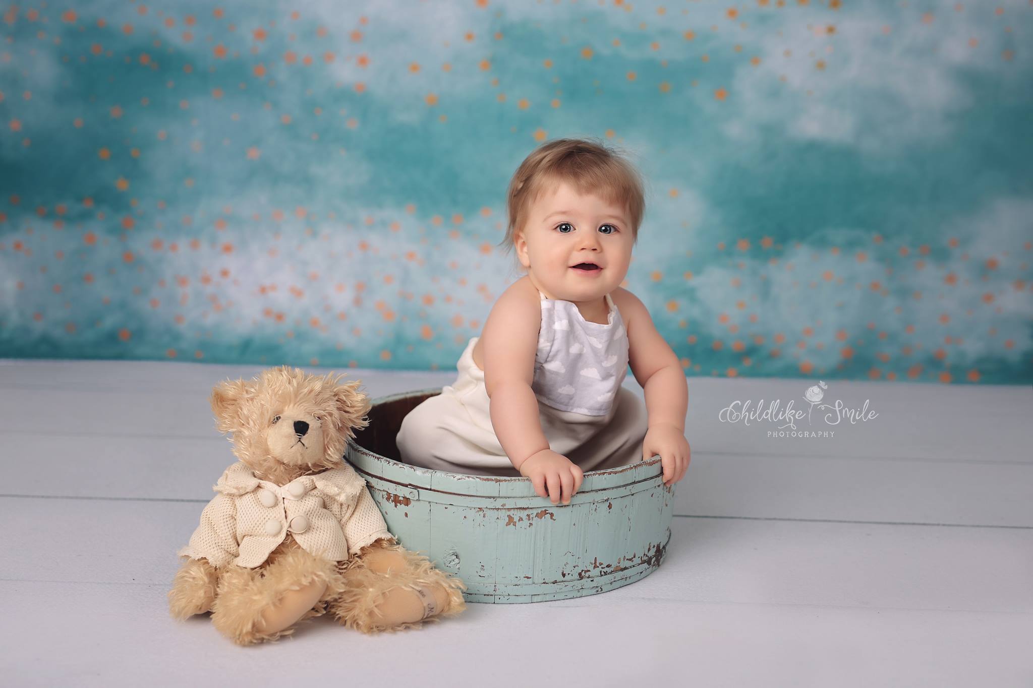 Kate Himmel und Sterne Kinder von Jerry_Sina Hintergrund - Kate Backdrop.de