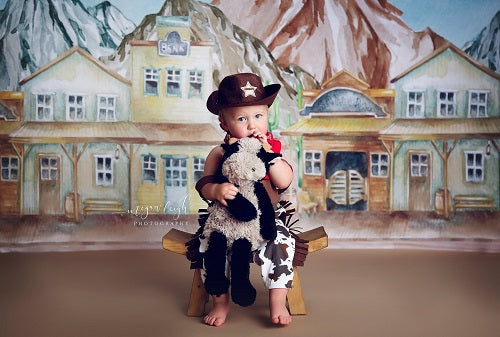 Kate Hintergrund der westlichen Stadt entworfen von Megan Leigh Photography