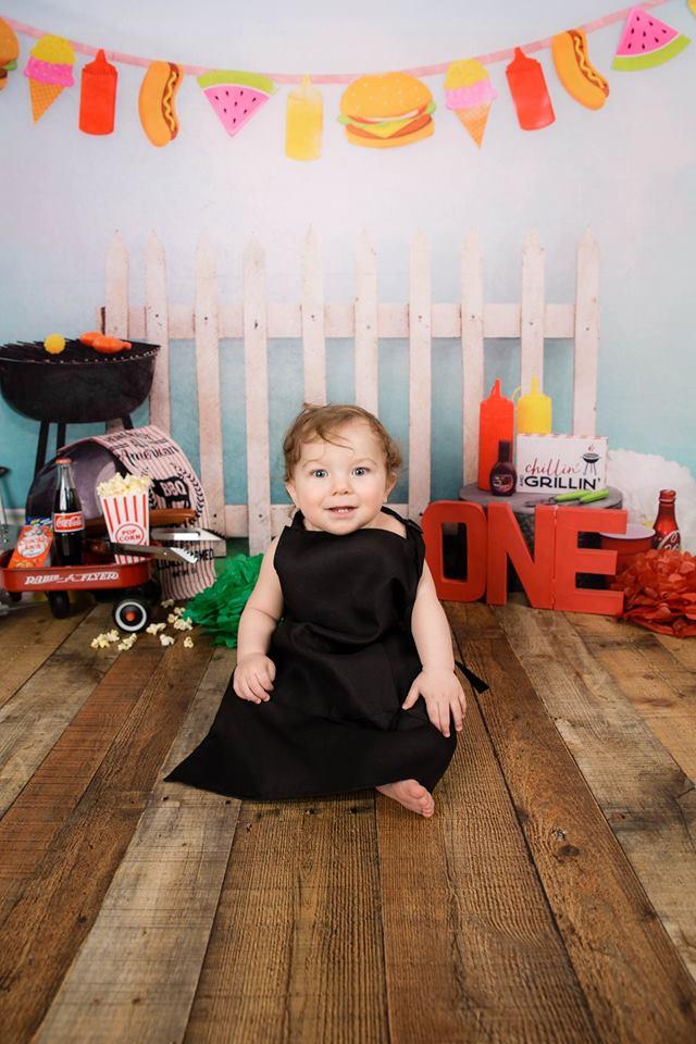Kate-Kinderferien Geländer-Picknick-Frühlings-Hintergrund für die Fotografie entworfen von Leann West - Kate Backdrop.de
