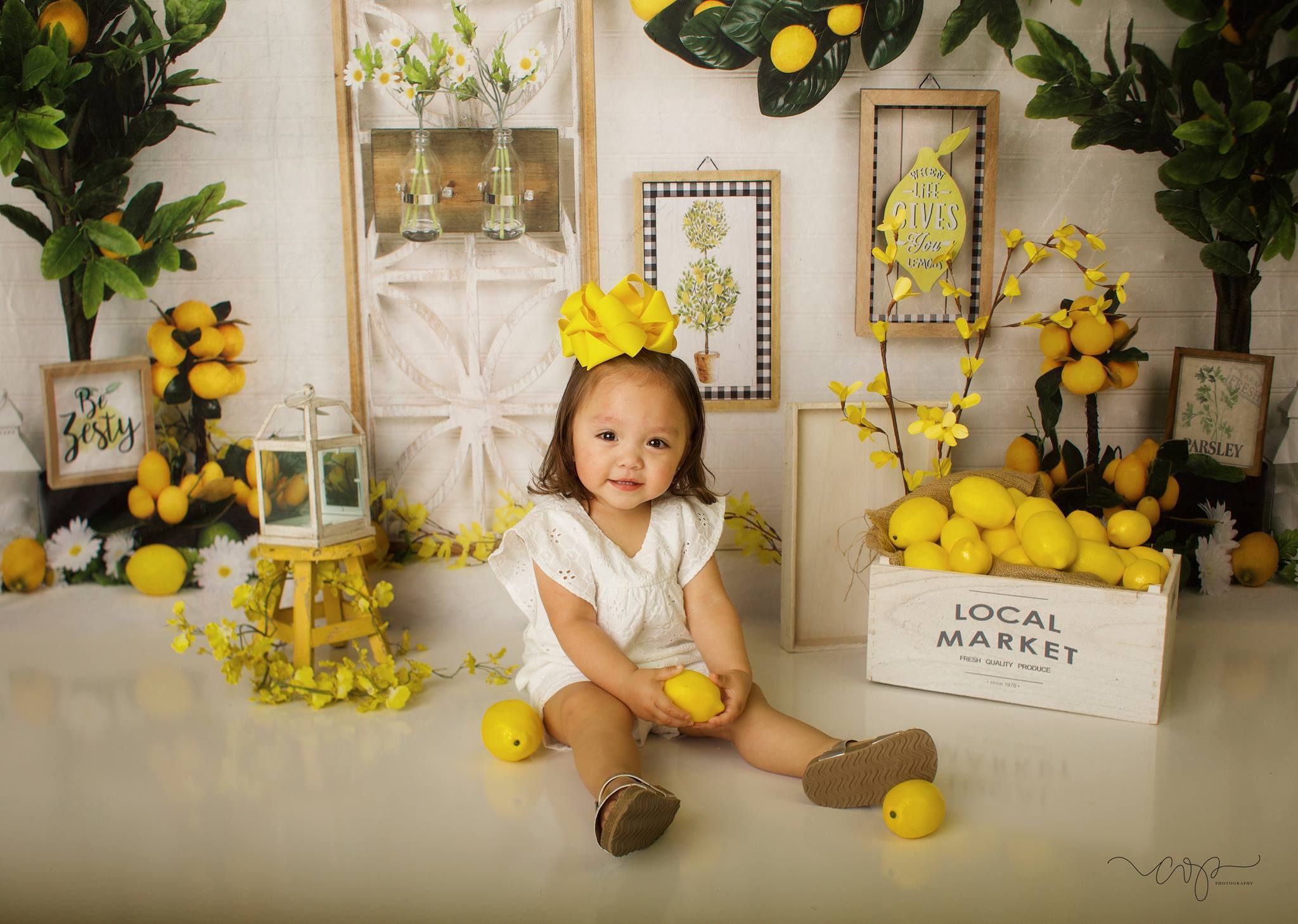 Katebackdrop鎷㈡綖Kate Lemon Be Zesty Spring Backdrop for Photography